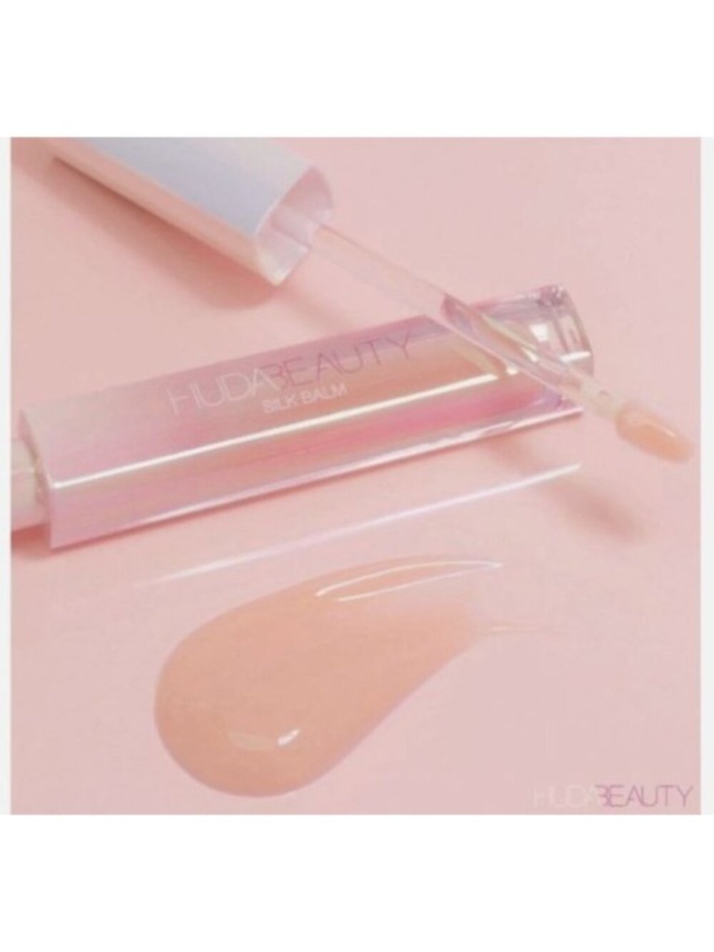 Huda Beauty Silk Balm Hydrating Lip Gloss Sheer Nude Pink Lightweight Smooth - Picture 6 of 6